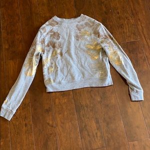Mulan grey sweater with gold writing